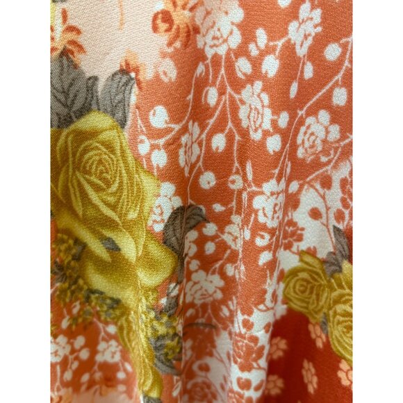 Y2K Fredericks Of Hollywood Floral Asymmetrical Fairy Feminine 70s Vibe Size 4 - Picture 9 of 16